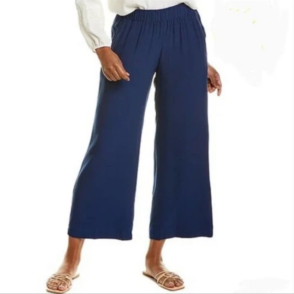 Johnny Was Navy Ankle Pants